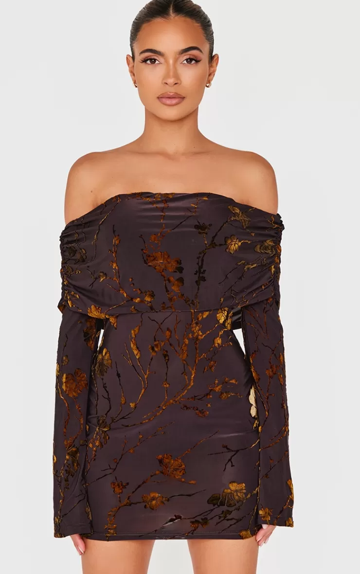 PrettyLittleThing Foldover Devoure Mini Dress< Mini Dresses