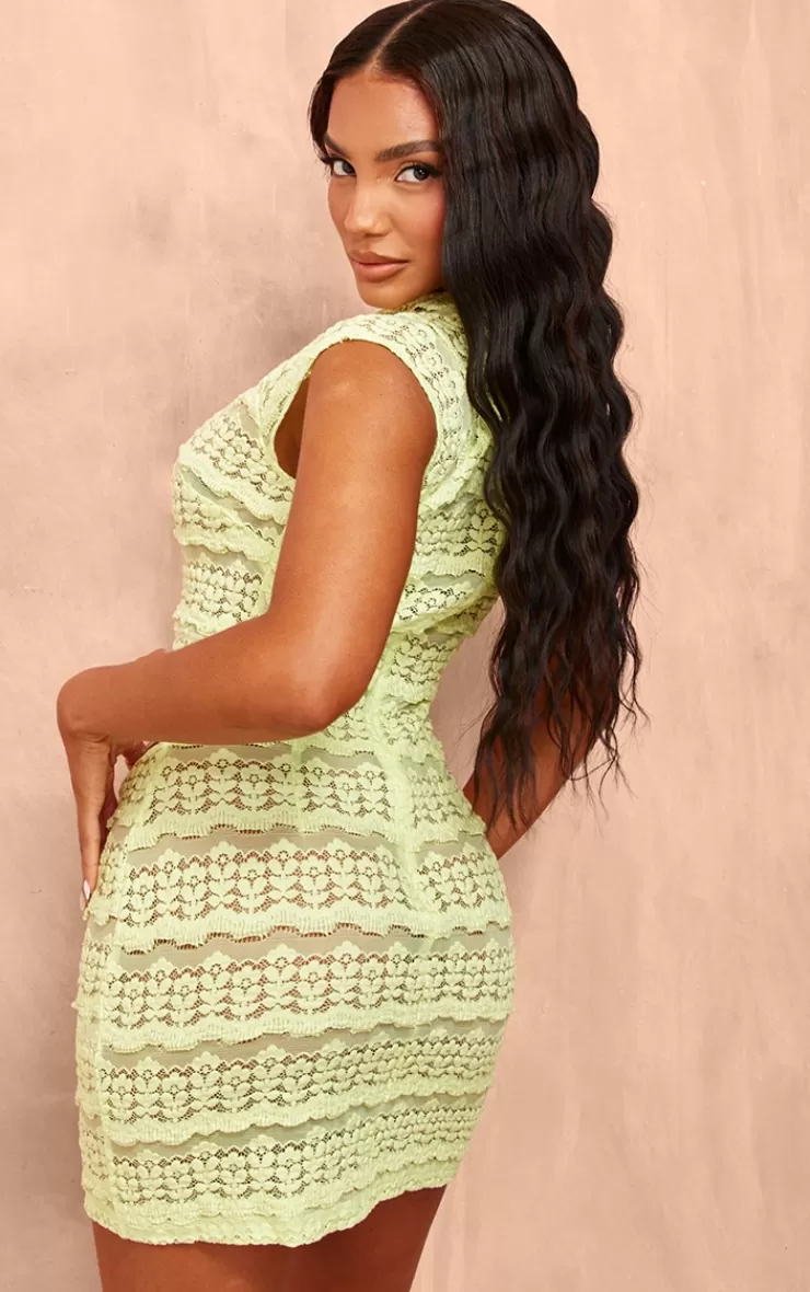 PrettyLittleThing Embroidered Cut Out Mini Dress< Mini Dresses