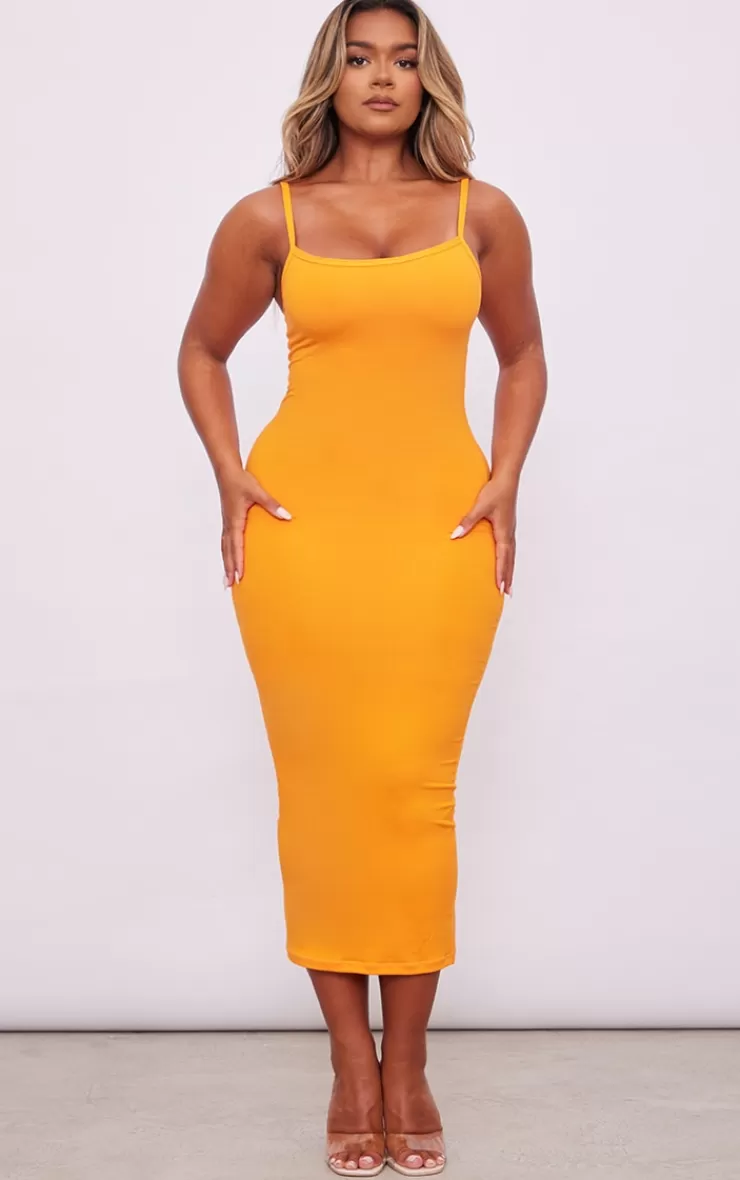 PrettyLittleThing Shape Soft Sculpted Midi Dress< Midi Dresses