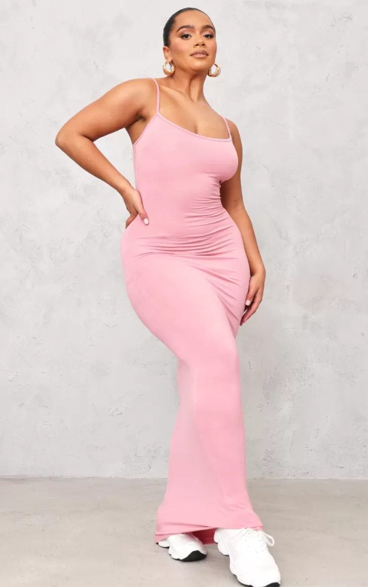 PrettyLittleThing Shape Jersey Strappy Maxi Dress< Wedding Guest Dresses