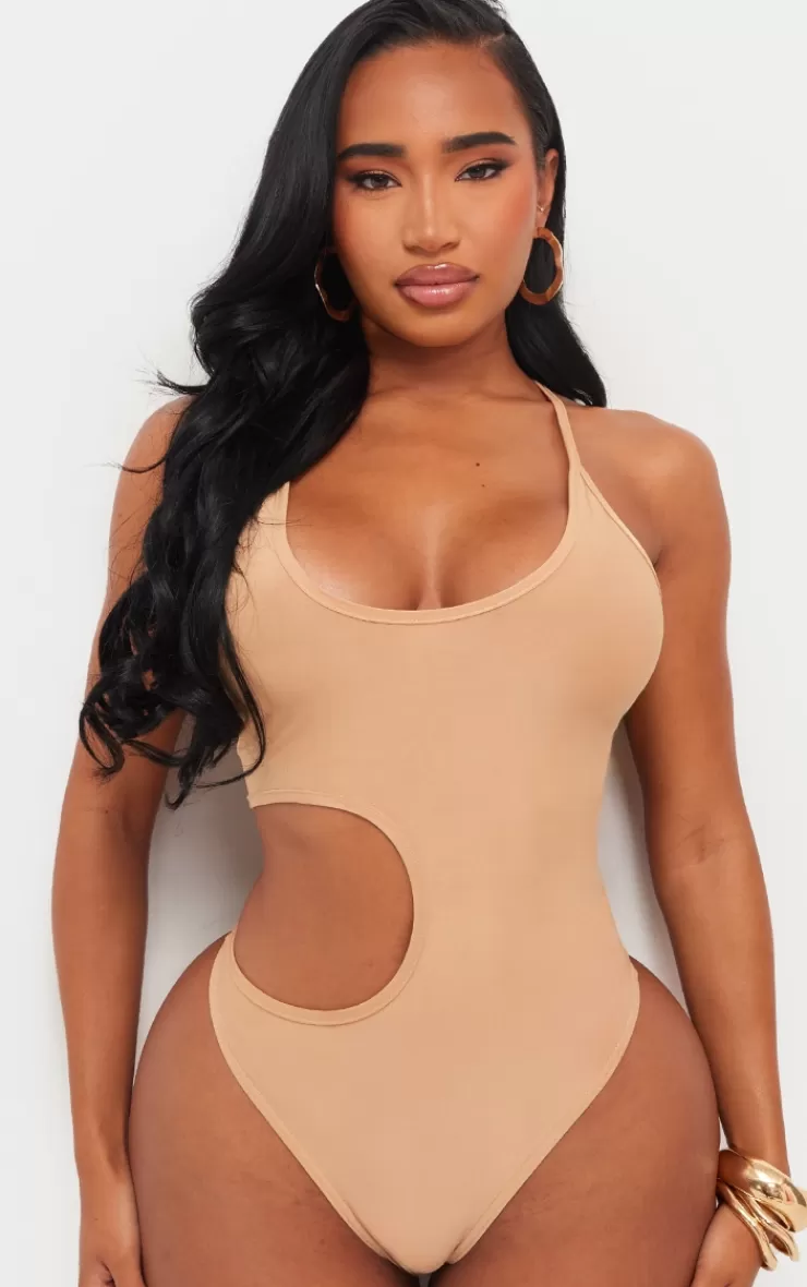 PrettyLittleThing Shape Slinky Cut Out Bodysuit< Going Out