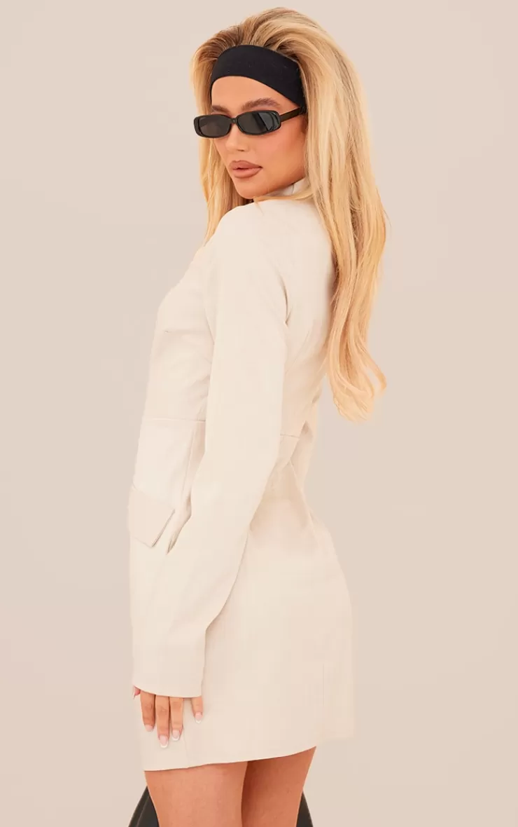 PrettyLittleThing Pocket Detail High Neck Mini Dress< Mini Dresses