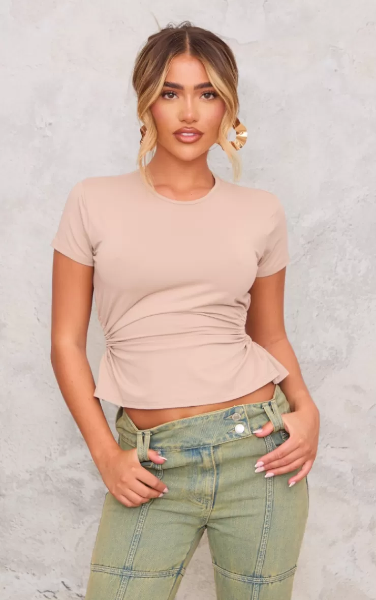 PrettyLittleThing Slinky Backless T Shirt< Going Out