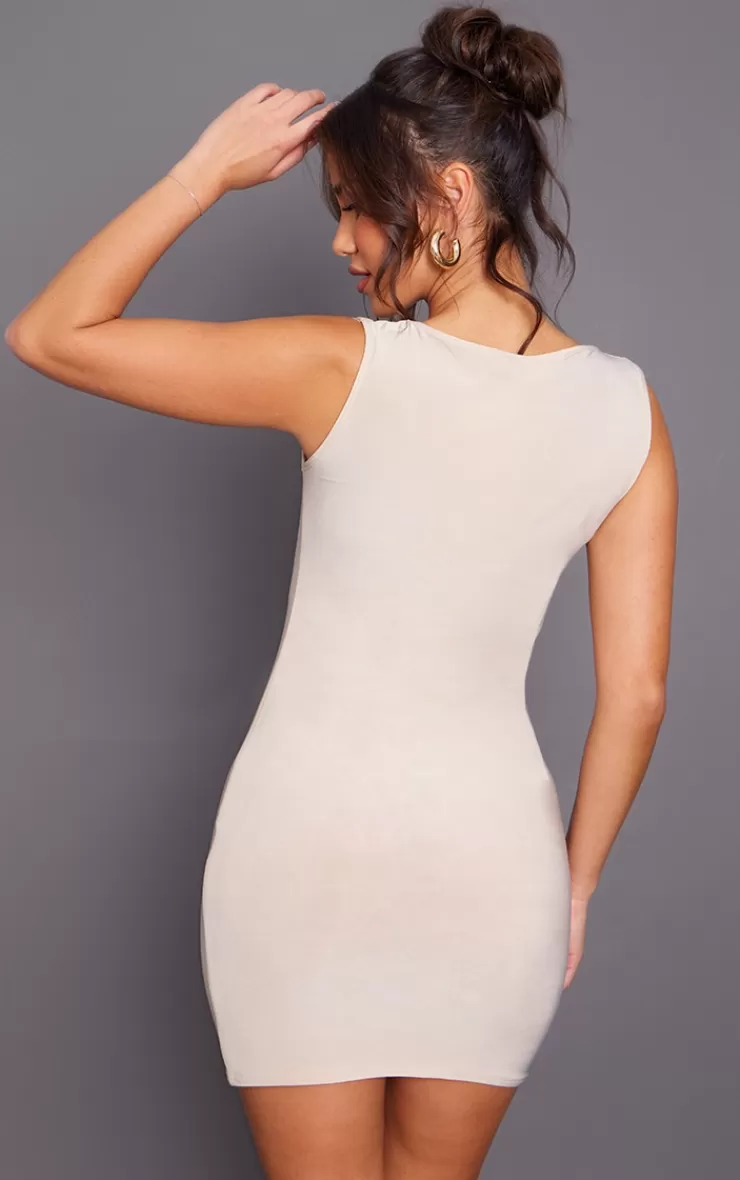 PrettyLittleThing Slinky Square Bodycon Dress< Going Out